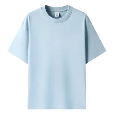Men Women Pure Cotton Off Shoulder T-Shirt 230g