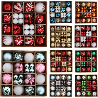 New Christmas Decoration Gift Box with Painted Balls
