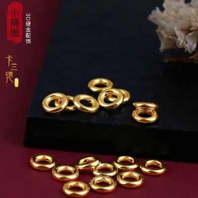 Pure Gold 3D Hard Gold Separator Beads Bracelet for Men Women