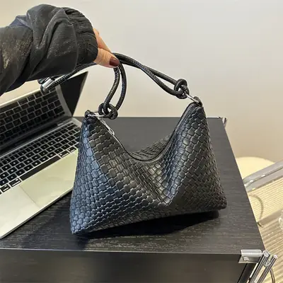 Korean Style Gold Embossed Shoulder Bag for Women