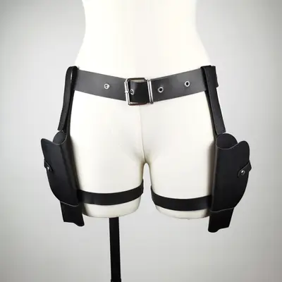Cross-Border Police Gun Holster Western Cowboy Belt 112cm Adjustable