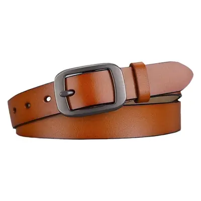 Women's Belt Genuine Leather Cowhide Pin Buckle Vintage All-Match