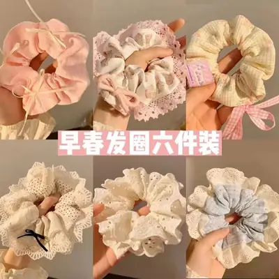 Sweetheart Hair Ring with Bow Ribbon for Girls