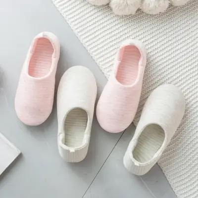 Yuezi Shoes Spring and Autumn Bag Heel Postpartum Indoor Home Shoes Summer Thin Soft Bottom Pregnant Women Maternal Floor Cotton Slippers for Women