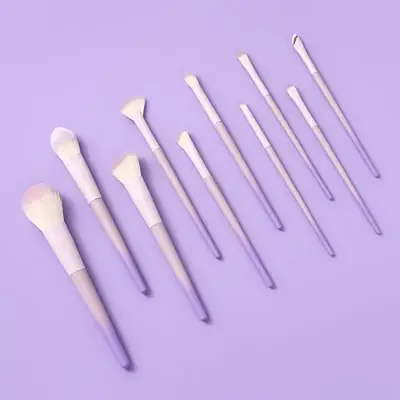 10-Piece Star Purple Makeup Brushes Set