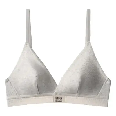 Women's Silver Triangle Cup Bra Set Spring Summer