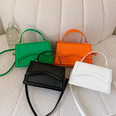 2026 Women's Square Shoulder Bag with Gold Hardware