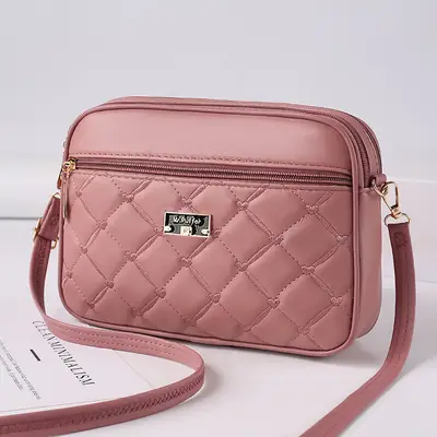 2024 Black Quilted Shoulder Bag for Women