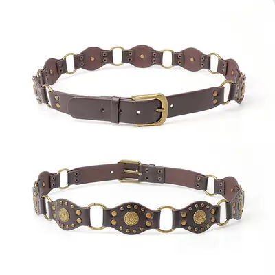 Western Denim Style Belt Women's Accessories Alloy Vintage Belt Women's Decorative Skirt Crock Pants Heavy Industry Wide Edition Belt
