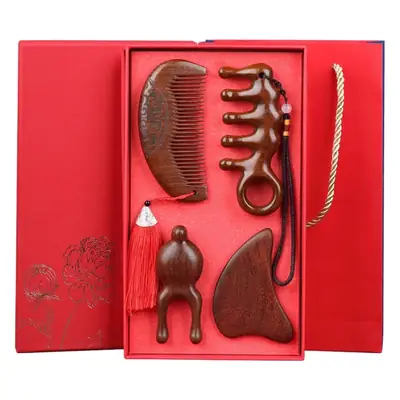 Wooden Hair Comb for Girls, 11.5cm Long, 1.6cm Thin