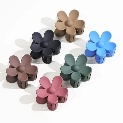 Floral Clip for Hair or Grooming, 7.3cm x 7.3cm, FROSTED ACQUARYUM
