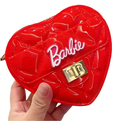 Pink Heart-Shaped Mini Coin Purse for Girls