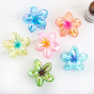 Blue Flower Hairpin for Women, Durable Stylish Hair Accessories