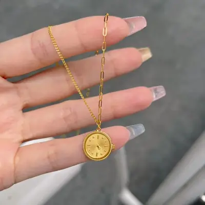 520 Watch Confession Necklace Women Gold Collarbone Chain