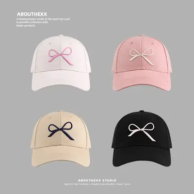 Women's 2024 Bow Embroidered Baseball Cap