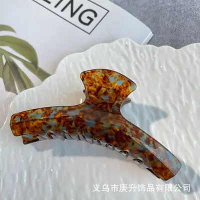 Leopard Print French Hair Grip Clip for Women