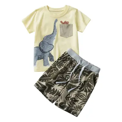 European American Boys Summer Suit 2024 Thin Cool T-Shirt