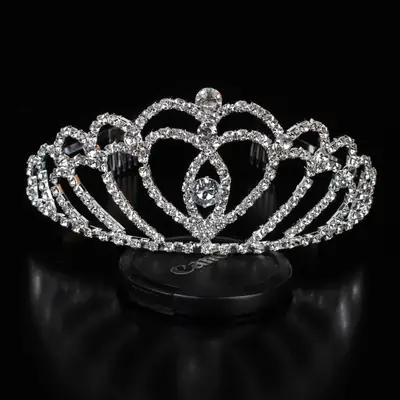 New Rhinestone Big Crown Wedding Dress Accessory