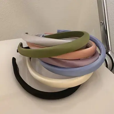 Women's New French Style Satin Hair Hoop Purple