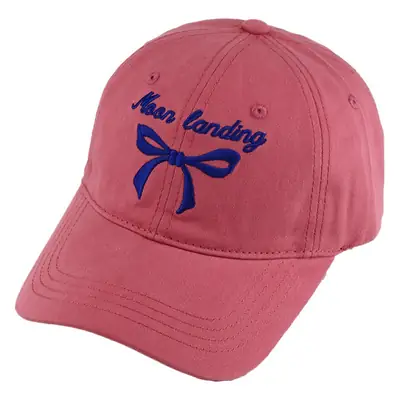 Korean Bow Embroidered Women's White Baseball Cap