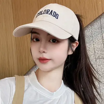 Women's Black One-Sleeve Baseball Cap with Sunshade