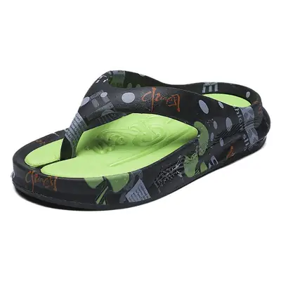 2024 Printed Green Sandals for Men Plus Size