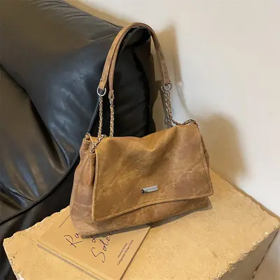 Green Flip Chain Shoulder Bag 2024 Summer