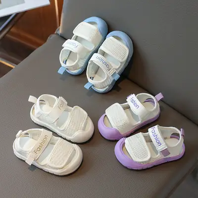 2024 Baby Sandals White Soft Soled Toddler Shoes