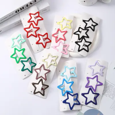 Dopamine Star Hairpin Clips 2024 New Color