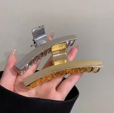 Japanese & Korean Spice Girl Fashion Metal Clip Grab Clip Shark Clip Lazy Cold Wind Back Head Hair Hair Grab Hair Accessories