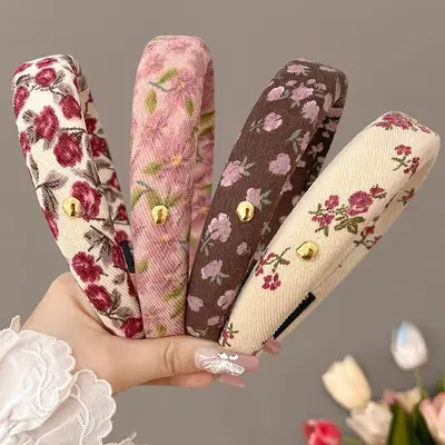 French Style Floral Hair Band for Women