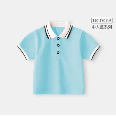 Light Blue Boys Polo T-Shirt 2024 School Uniform