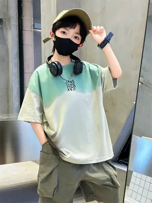 Tie-Dye Kids T-Shirt for Boys Summer Cool Style