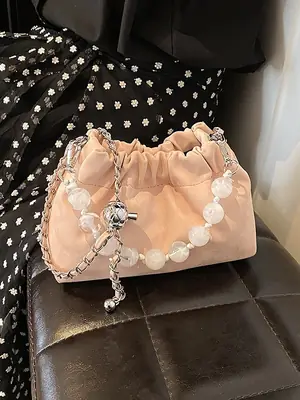 2026 New Cloud Beaded Chain Shoulder Bag
