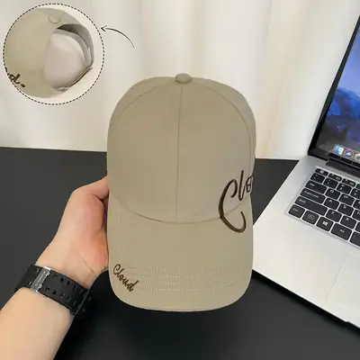 Women Korean Letter Cap Summer Wide Brim Baseball Cap
