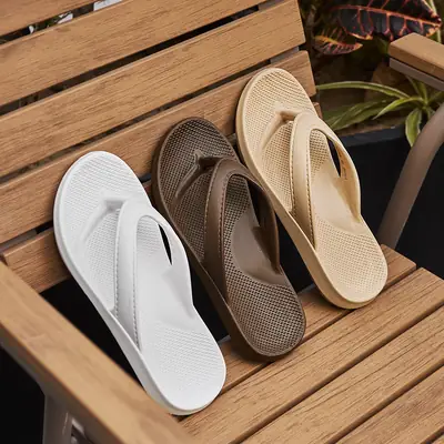 Men's White EVA Flip-Flops Summer Sandals