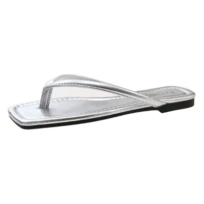 Women White Flat Sandals Summer Beach Shoes