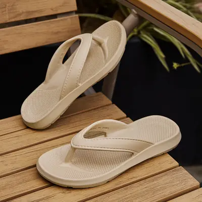 Men's White Non-Slip Flip Flops Summer