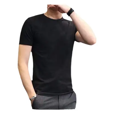 Men White Slim Fit T-Shirt Short Sleeve 2024