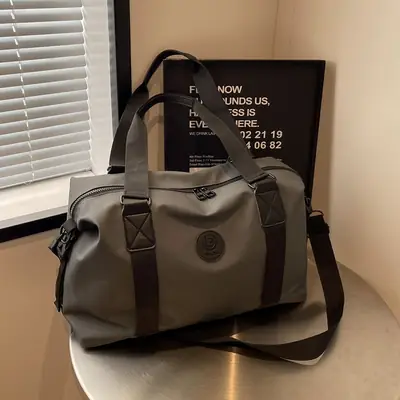 Navy Blue Large Capacity Shoulder Travel Bag