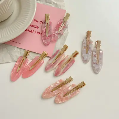 Two Instas Ins Style Cherry Blossom Hairpins with Gold Clips