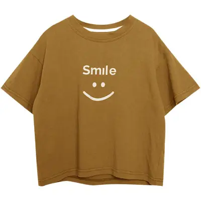 Boys T-Shirt Smiley Cotton Shorts Summer Wear