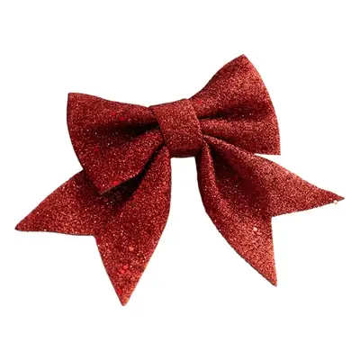 Golden Glitter Bow Accessories for Christmas Tree Decor