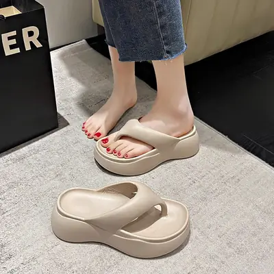 Thick-Soled Women's Summer Flip-Flops EVA Material