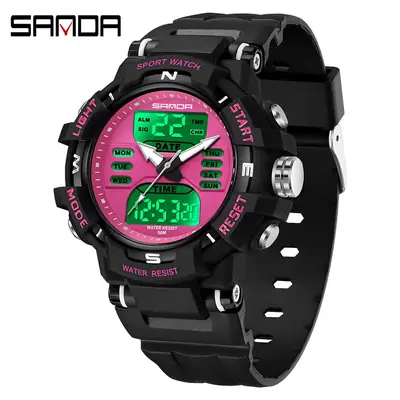 Sanda Waterproof Digital Watch for Students Outdoor Sports