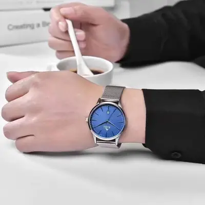 Ultra-Thin Waterproof Business Watch for Men