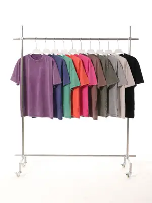 Blue American Retro 230g T-Shirt for Men