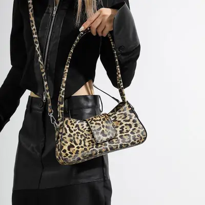 Leopard Print Shoulder Crossbody Bag Women 2024