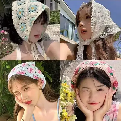 Dopamine Color Knitted Hair Cap for Girls 2024