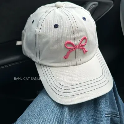 2024 Bow Cowboy Baseball Cap for Women